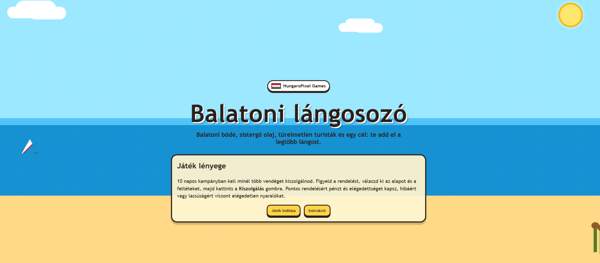 Lángos főképernyő