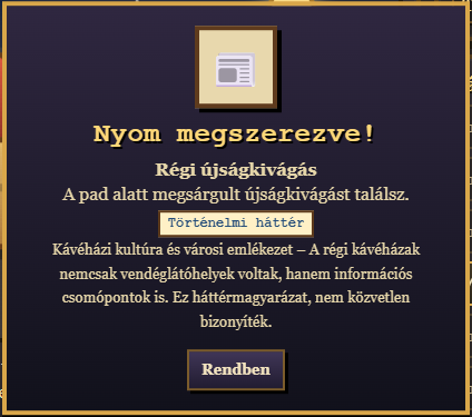 Rejtély a Parlamentben – nyom megszerezve