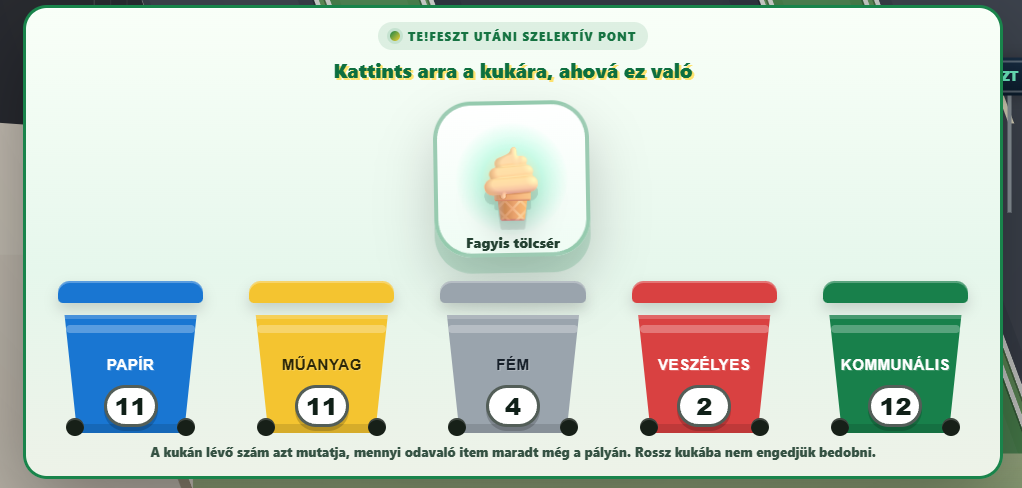 Andrássy út – TE!Feszt után – hulladékválogatás